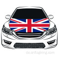 Großbritannien Autohaubenflagge 100*150cm Motorflagge Elastische Stoffe Autohaubenbanner